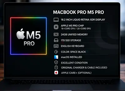 MacBook Pro 16-inch 2026 (M5 Pro) – Brand New ( Last Piece )