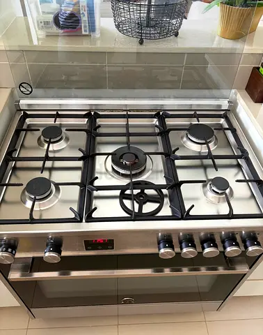 Lagermania 2in1 TOP Gass Oven Electric Cooking Range 90x60 CM