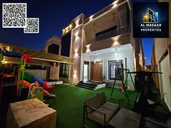 Modern villa with 5 master bedrooms and a swimming pool. Land area 4100 sq ft. Price includes electr