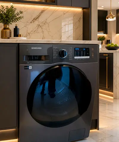 Free delivery Samsung Front Load 8/6 kg Washer and dryer 2 in 1 - Dark Grey, Good Condition