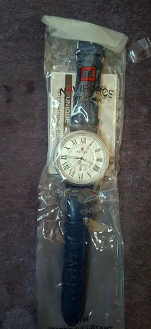 Naviforce 9126Unworn Analog Mens Leather Strap Watch (Blue) in Original Packaging