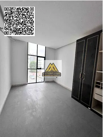 A great opportunity for annual rent in Ajman Corniche area. A brand-new studio with a separate kitchen located in a new building, second row from the