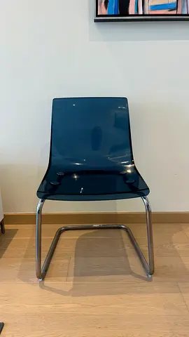 Transparent Blue Chair - IKEA Tobias