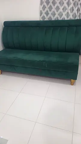Emerald Green Velvet Sofa - Compact 2-Seater