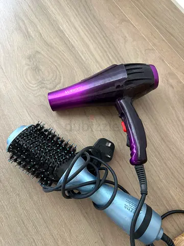 Used Hair Dryer and Round Brush Styler - Working Condition
