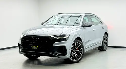 2023 Audi Q8 55 TFSI Quattro S-Line, 2028 Audi Warranty + Service Pack, Low Km, Fully Loaded, GCC