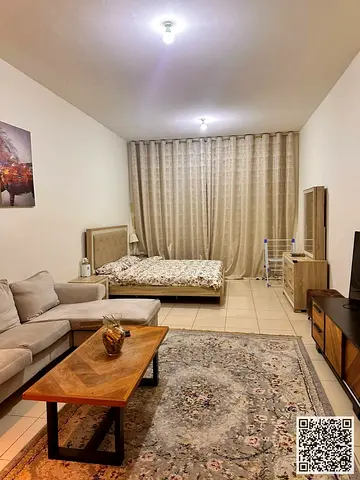 A golden opportunity! Luxurious, fully furnished studio apartment for monthly rent in Ajman One Towers, Al Rashidiya 3, Ajman ✨