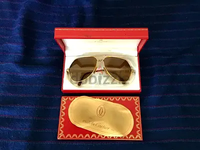 Vintage 1980s Cartier Vendome Santos Sunglasses