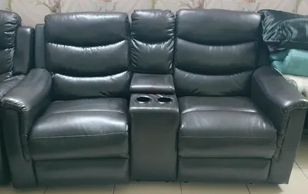 3 seater leather sofa recliner set