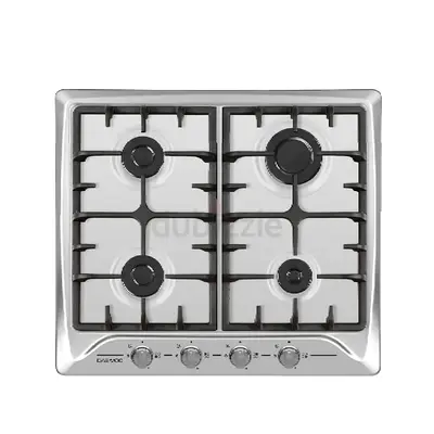 Stainless Steel 4-Burner Gas Hob / Cooktop - Built-in