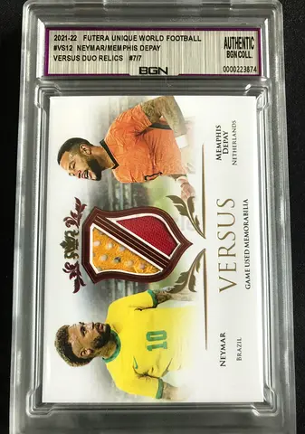 Neymar jr, Memphis depay dual patch card futera 7/7