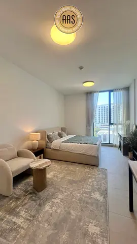 Luxurious studio furnished in aljada beautiful view ready to move