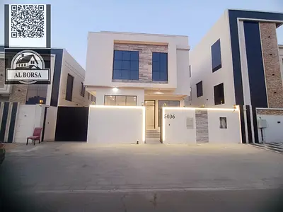 Villa in Al Yasmin for sale, 5 rooms, majlis and hall, land area 3014 sq m, building area 3200 sq m, price 950,000 including electricity, water and re