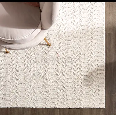 extra large Size 300*400 Soft Plush White Textured Area Rug
