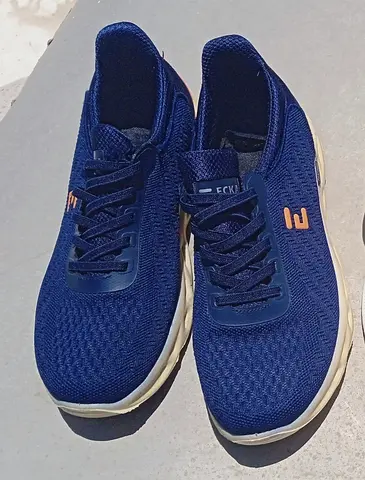 Navy blue casual ECKA sneakers, lightly used, size 42