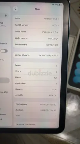 iPad mini 7 128GB — Good Condition, Ready to Use