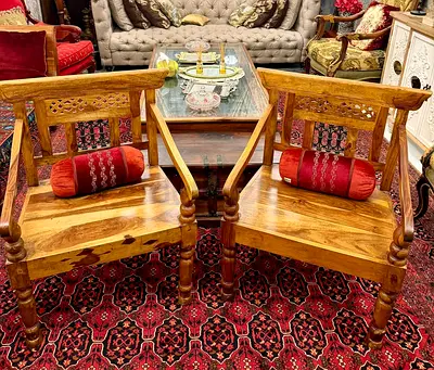 Solid wood 2 Marina chairs