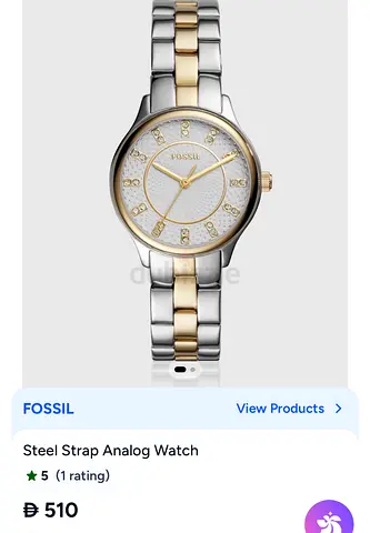 BRAND NEW Fossil Two-Tone Stainless Steel Ladies Analog Watch