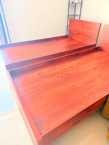 100x200  Solid Wood Double Bed Frame, 2 quantity with Headboard - Good Condition