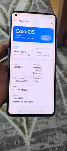 OPPO Reno7 Pro 5G - 256GB, 12GB RAM, ColorOS (Good Condition)