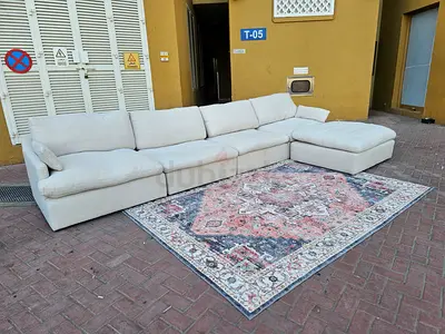 Home Center swin feather filled sofa with