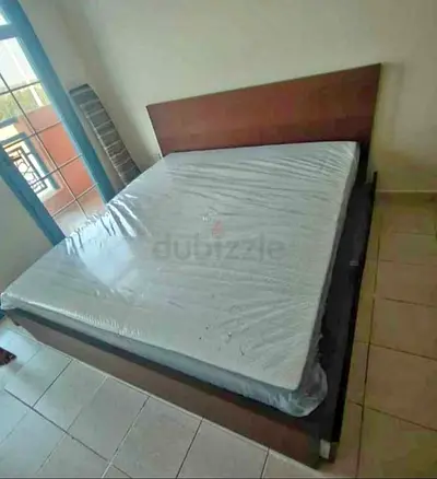Ikea King size bed frame with matters