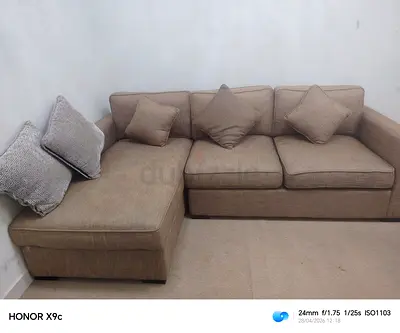 L shape sofa neat and clean