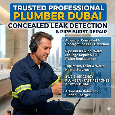 Trusted Professional Plumber Dubai | Concealed Leak Detection  Pipe Burst Repair