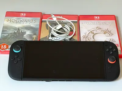 Nintendo Switch 2 + 3 Games | LOW PRICE | No Dock, Excellent Condition