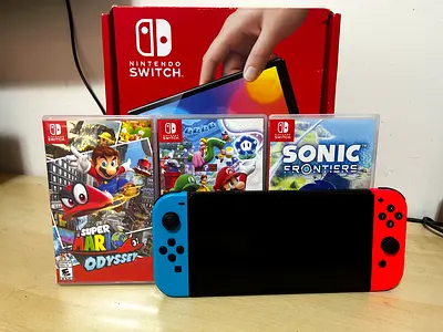 Nintendo Switch OLED + 3 Games Bundle
