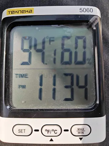 Tekneka 5060 Digital Thermometer Hygrometer with Clock