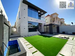 Modern stone villa with central air conditioning, including registration, electricity, water, and AC