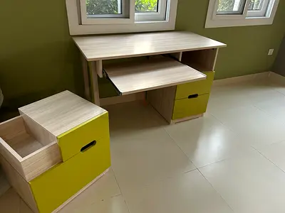 Desk and caisson