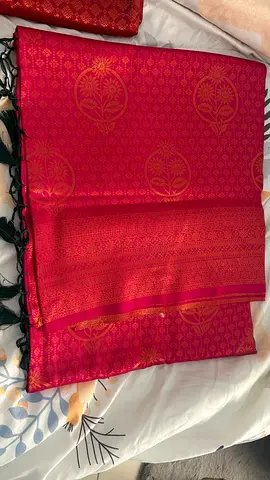 Kubera pattu with blouse attached saree