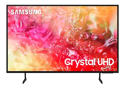 Samsung 65 Inch Crystal UHD TV, DU7000, 4K, PurColor, 4K Upscaling, Samsung TV Plus, Q-Symphony