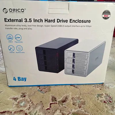 Orico 4-Bay 3.5 External Hard Drive Enclosure (USB 3.0) - Boxed
