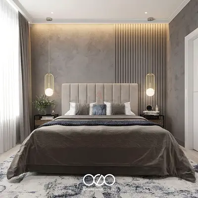 Modern upholstered king bed