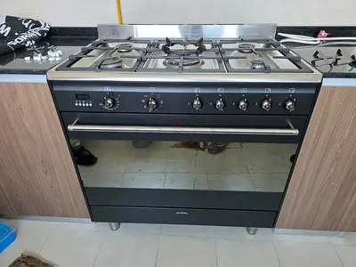 Smeg 90cm Concert Anthracite Gas/Electric Cooker Black  Ssa91Maa9