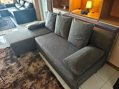Ikea ANGSTA 3-seat sofa-bed with free side table