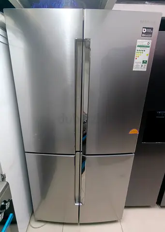 Samsung 900liter 4-Door French Door Refrigerator - Stainless Steel, Excellent Condition 90cm