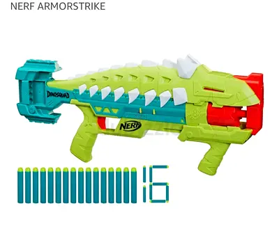 Nerf gun rifle,Dinosquad Armorstrike edition.BRAND NEW,In online new one costs around 170 to 295 AED