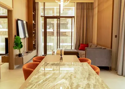 BRAND NEW - 1 BR APARTMENT -QUALITY FURNISHED - JVC