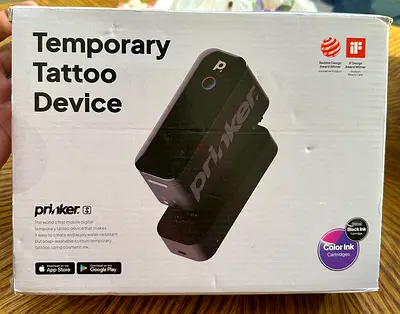 Prinker S Temporary Tattoo Device (Brand New Box) - Portable Skin Printer