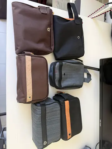 Bvlgari/Emirates Mens Toiletry  Kits - Mixed Colors, Good Condition. Sold without toiletries