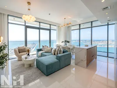 High-Floor 3BR + Maid | Palm View