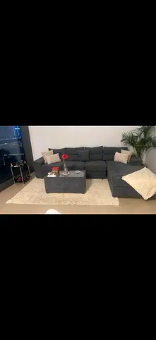 Tailor-Made L-Shape Sofa + Ottoman | Excellent Condition