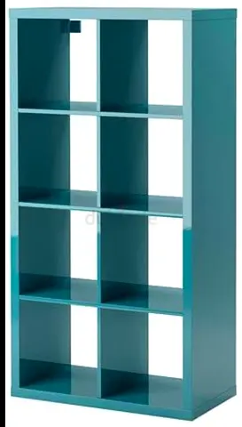 Tall 10-Cube Storage Shelf / Bookcase - Teal