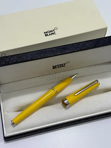 Montblanc Yellow Rollerball Pen with Presentation Box - Good Condition