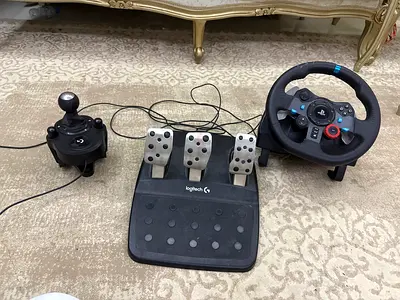 Logitech Driving Force GT Wheel with Pedals and Shifter - Good Condition