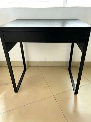 Black Study Table with Drawer